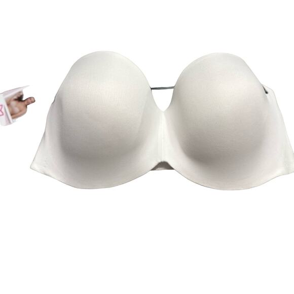 Maidenform Full Coverage White Strapless Bra Removable Straps Size 38DD NWT - Picture 1 of 4